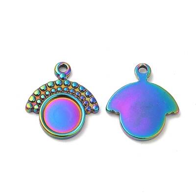 304 Stainless Steel Pendant Cabochon Settings
