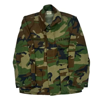 U.S. Army Unbranded Jacket - Small Camo Cotton Blend