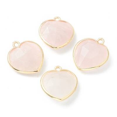 Natural Rose Quartz Pendants