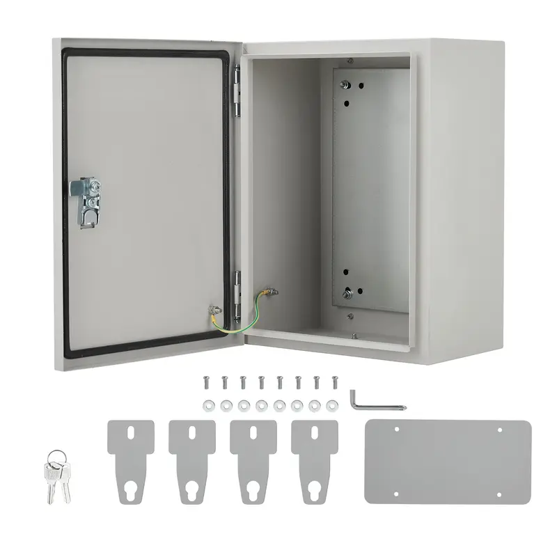 Garvee IP67 Carbon Steel Outdoor Electrical Junction Box – Waterproof, Dustproof, Lockable Wall-Mounted Enclosure (24 X 16...