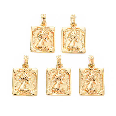 Rack Plating Brass Pendants