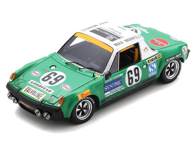 Porsche 914/6 #69 Gerd Quist - Dietrich Krumm Autohaus Max Moritz GmbH 24 Hours of Le Mans (1971) and Acrylic Display Case 1/...