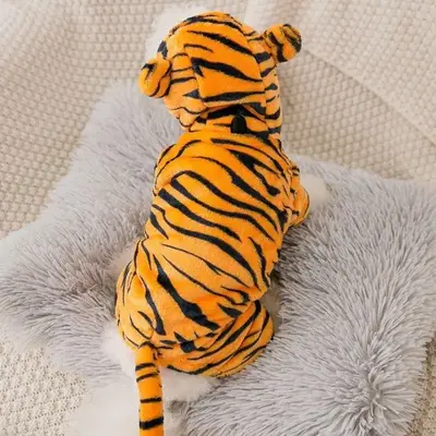 Spring Cute Tiger Print Pet Coat, Soft Comfortable Pet Hoodie, Pet Clothes for Small Medium Large Dogs & Cats