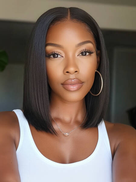 UNice Bye-Bye Knots Wig 7x5 & 13x4 Put On And Go Glueless Lace Bleached Knots Perfect Bob Wig 150% Density
