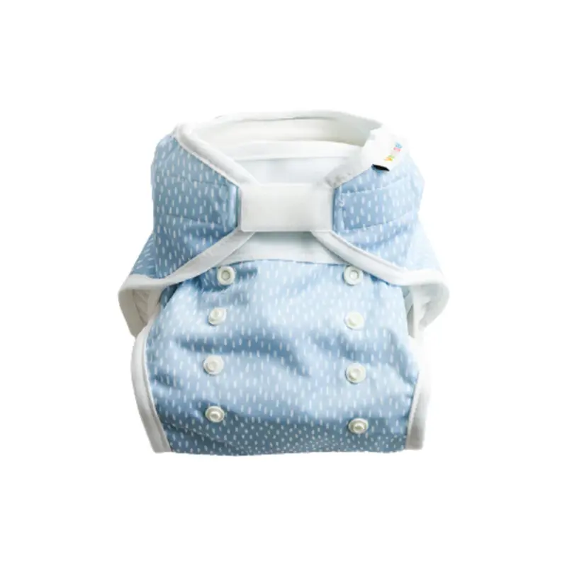 Vimse One Size Diaper Cover + Inserts, Blue Sprinkle