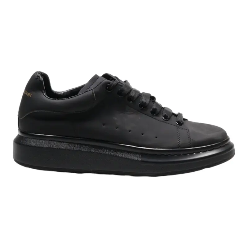 ALEXANDER MCQUEEN Sneaker Trainers Black Leather Mens UK 6