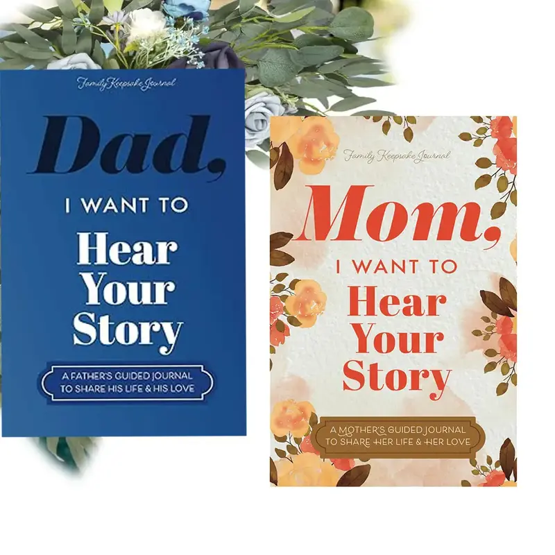 Mom/Dad I Want to Hear Your Story-Sepcial Gift for Your Mom/Dad Softcover-#Guided Journal