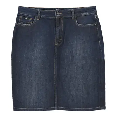 Dolce & Gabbana Midi Denim Skirt - 32W UK 12 Dark Wash Cotton | Size: UK 12