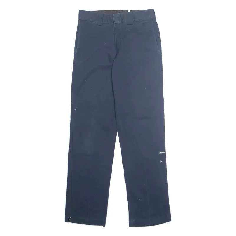 DICKIES Chino Womens Trousers Blue Regular Straight W32 L34