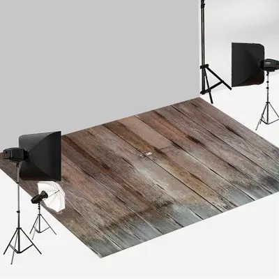 Moldy Moist Style Wood Board Photo Floor Backdrop