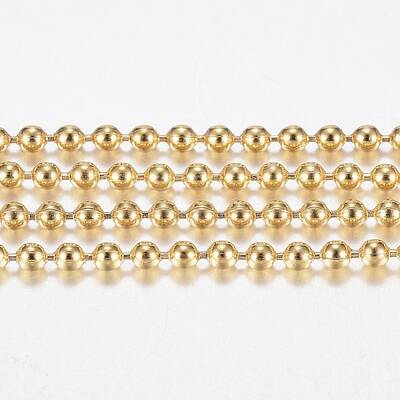 Handmade Ion Plating(IP) 304 Stainless Steel Ball Chains