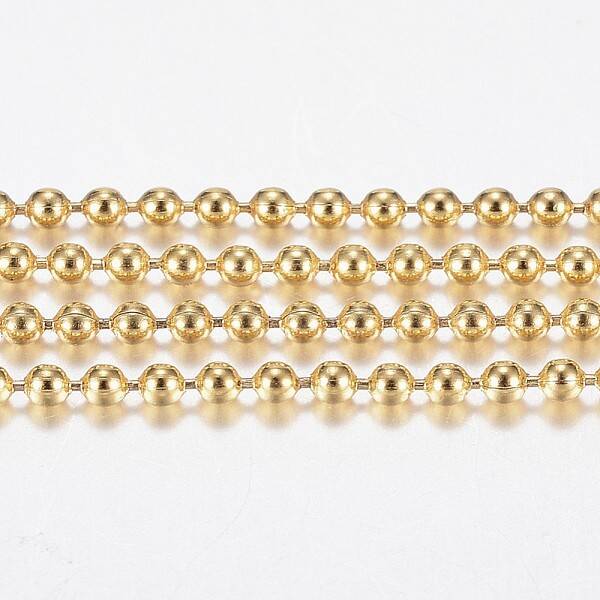 Handmade Ion Plating(IP) 304 Stainless Steel Ball Chains
