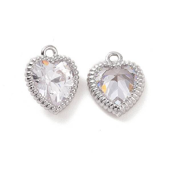 Brass Pendants with Clear Glass