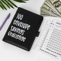 100 Envelopes Money Saving Challenge Binder | A5 Budget Organizer with Cash Envelopes & Trackers|100-Day Challenge to Save $5...