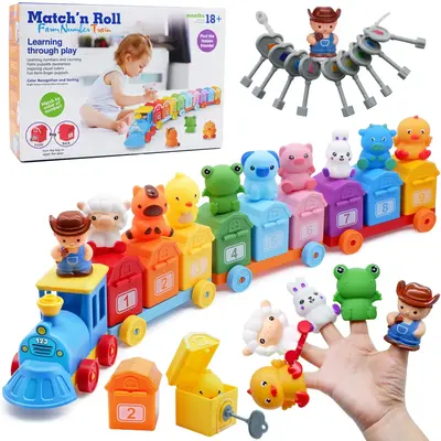 Toddler Toys for 18M+1 2 3 4 Year Old , Counting, Matching, Sorting Activity Toys, Preschool Montessori Learning Toy , Montes...