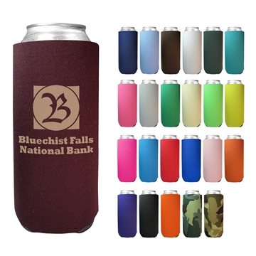 200 Customized 24 oz Tall Boy Coolie - USA Made & Foldable