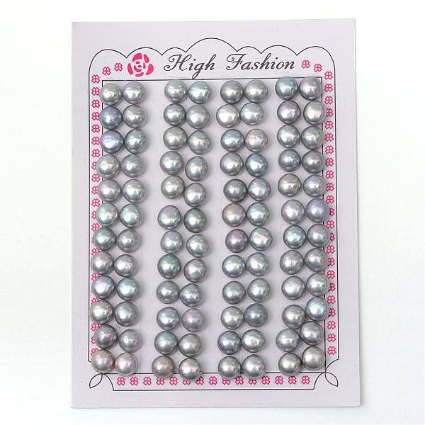 Flat Round Natural Cultured Freshwater Pearl Beads