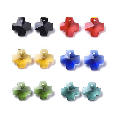Transparent Glass Charms