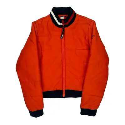 Age 10 Tommy Jeans Bomber Jacket - Small Orange Polyester