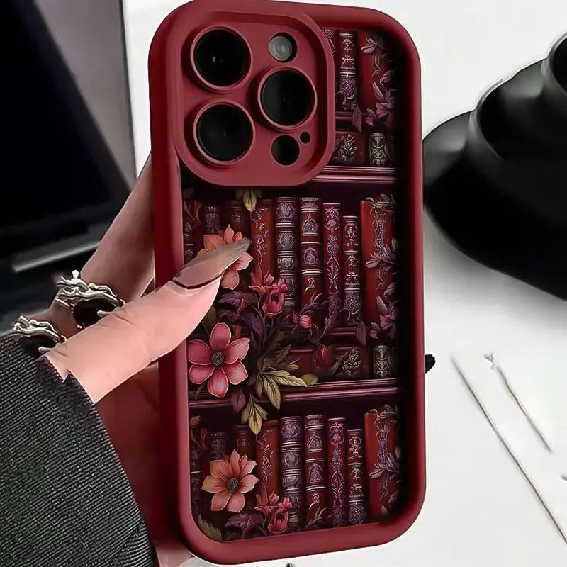 Floral Watercolor Embossed Soft Phone Case Compatible with iPhone 11-17 Pro Max, Cute & Fashionable Thick Protective Cover