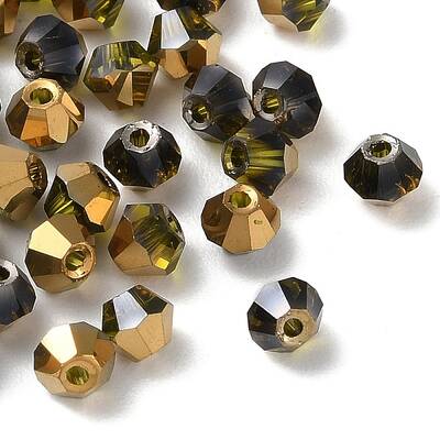 Transparent Electroplate Glass Beads