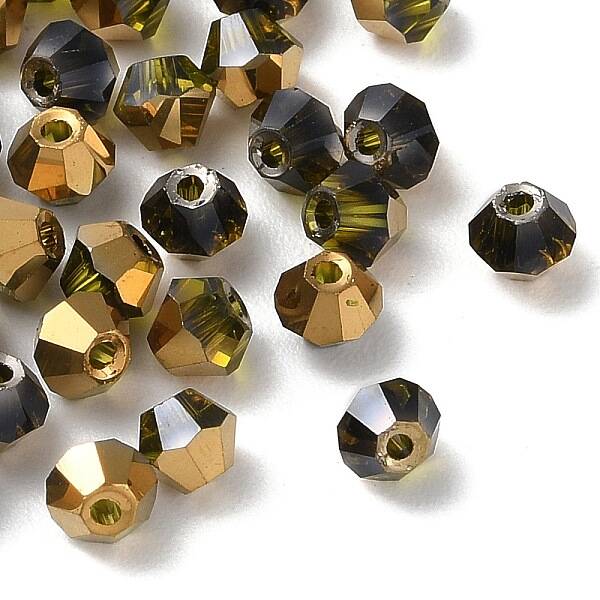 Transparent Electroplate Glass Beads