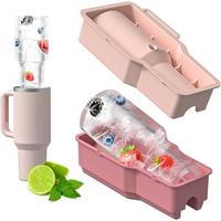 Large Cup Shaped Ice Cube Mold, 1 Count 40oz Ice Cube Freezer Mold with Lid, Reusable Easy To Clean Ice Maker for Home Kitche...