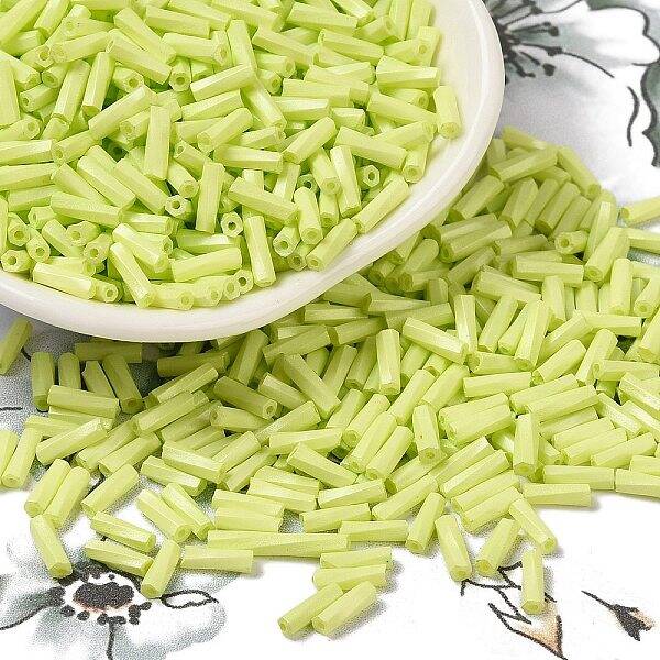 Baking Painted Glass Twist Bugle Beads