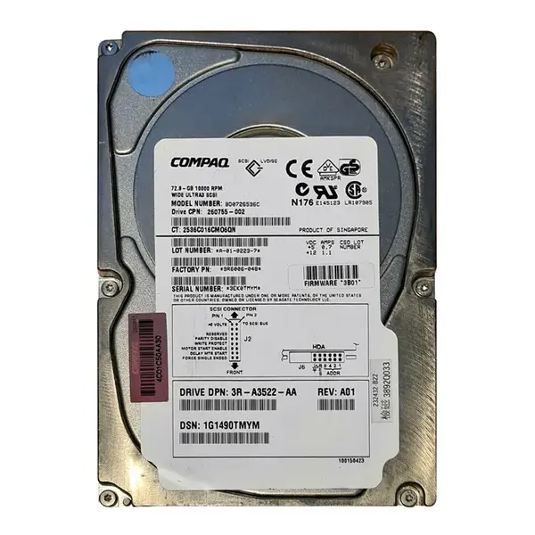 9R6006-048 Seagate 73.4GB Ultra-160 SCSI 10000 3.5-inch 4MB Hard Drive