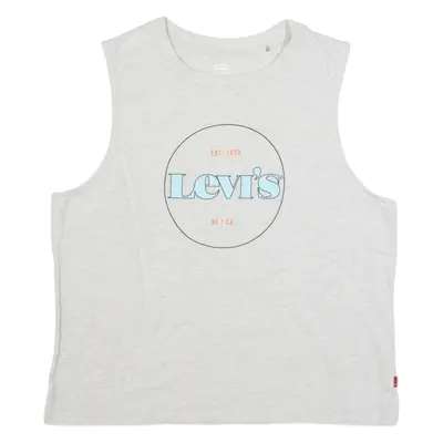 LEVI'S Womens Vest Grey Sleeveless L