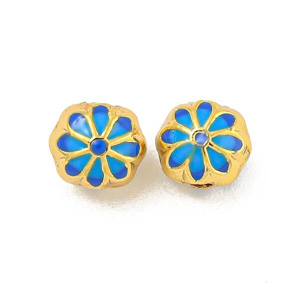 Rack Plating Brass Enamel Beads