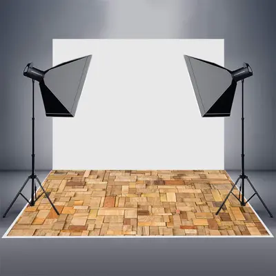 Wood Blocks Stack Up Photography Rubber Floor Mat - Aperturee