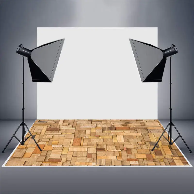 Wood Blocks Stack Up Photography Rubber Floor Mat - Aperturee