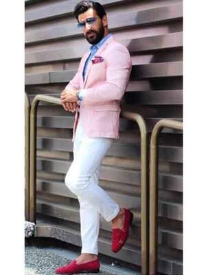 Mens Linen Blazer Big and Tall