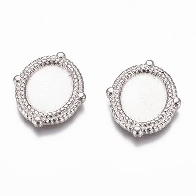 Non-Tarnish 304 Stainless Steel Cabochon Settings