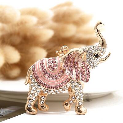 Alloy Rhinestone Keychain