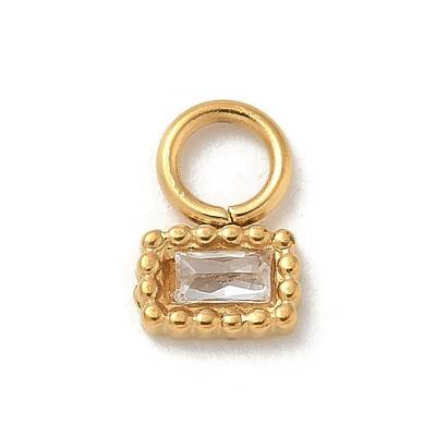 Ion Plating(IP) 304 Stainless Steel with Rhinestone Charms
