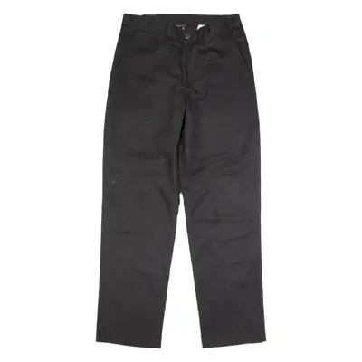 DICKIES Chino Style Flex Workwear Mens Trousers Black Regular Straight W30 L31