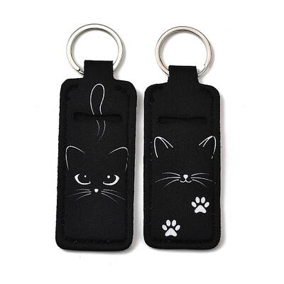 2Pcs Elastic Neoprene Keychains