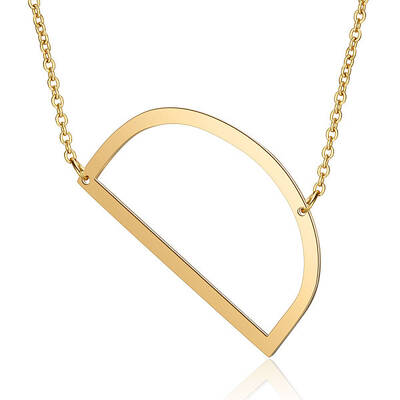 201 Stainless Steel Initial Pendants Necklaces