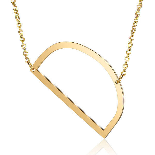 201 Stainless Steel Initial Pendants Necklaces