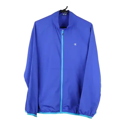 Champion Jacket - Large Blue Nylon