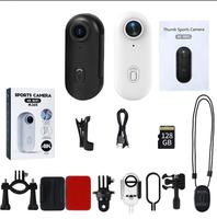Alano 128GB HD Mini Action Camera - Thumb-Sized Wearable for Pet Walks Work Travel Parties School Season & Gift Ideas with Ma...