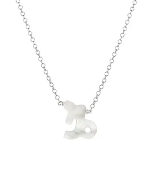Zodiac Necklace | Metal Color: Silver | Sign: Capricorn