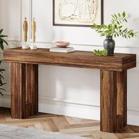 Tribesigns 63-Inch Long Console Table, Farmhouse Wooden Sofa Table Behind The Couch, Narrow Entryway Table for Entrance, Hall...