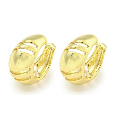 Brass Cuff Earrings
