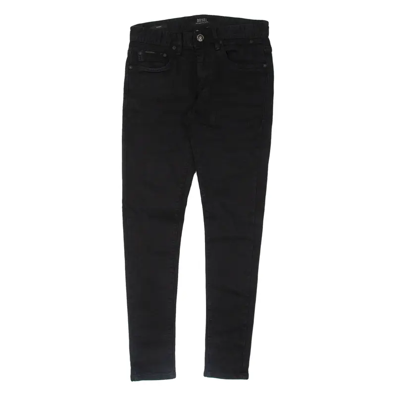 DIESEL Womens Jeans Black Regular Skinny W28 L30