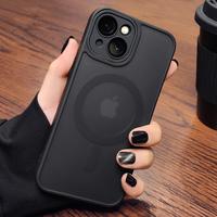 New Matte Translucent Magnetic Phone Case For iPhone 16 15 14 13 12 11 Pro Max Plus Magsafe Wireless Charge Armor Shockproof ...
