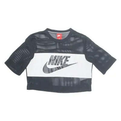 NIKE Crop Womens T-Shirt Black S