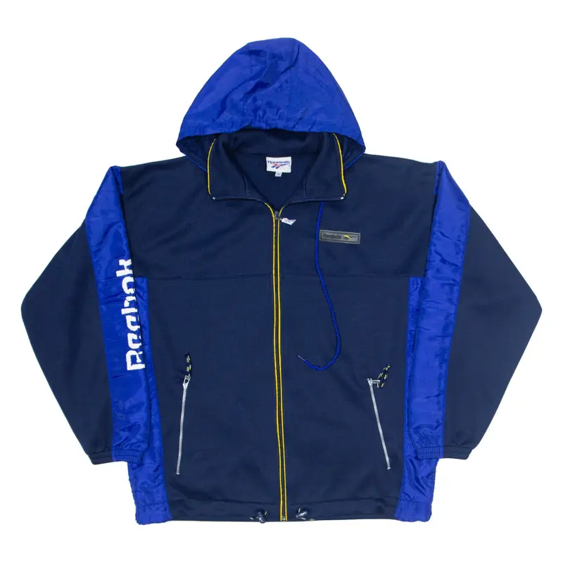 REEBOK Coach Jacket Blue Mens M
